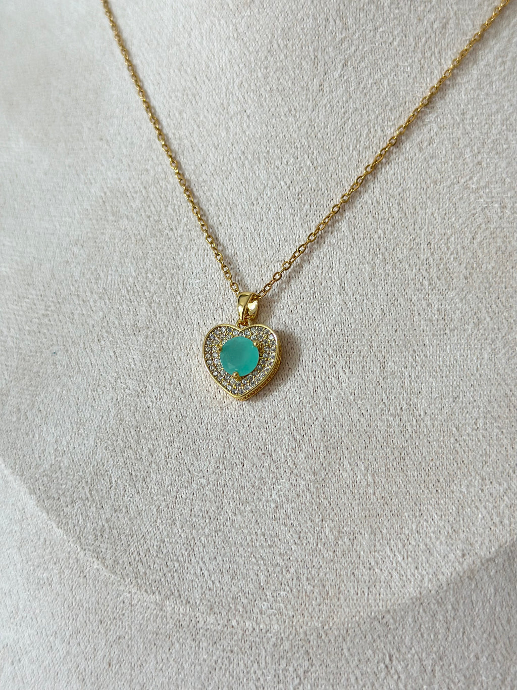 Luna Heart Charm - Elegantna Ogrlica