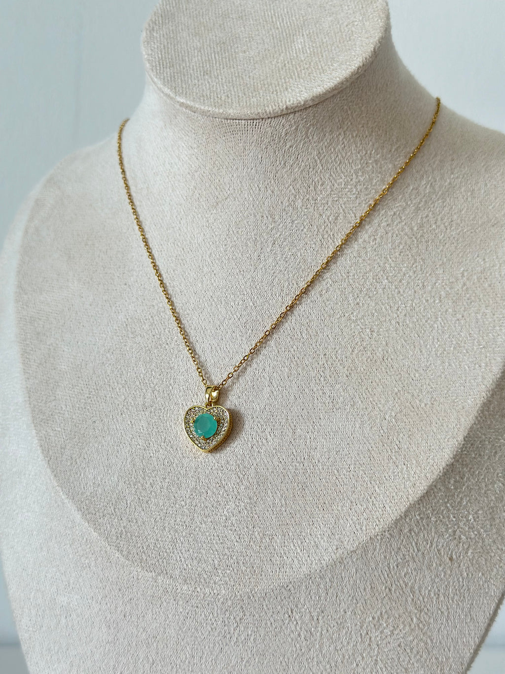 Luna Heart Charm - Elegantna Ogrlica